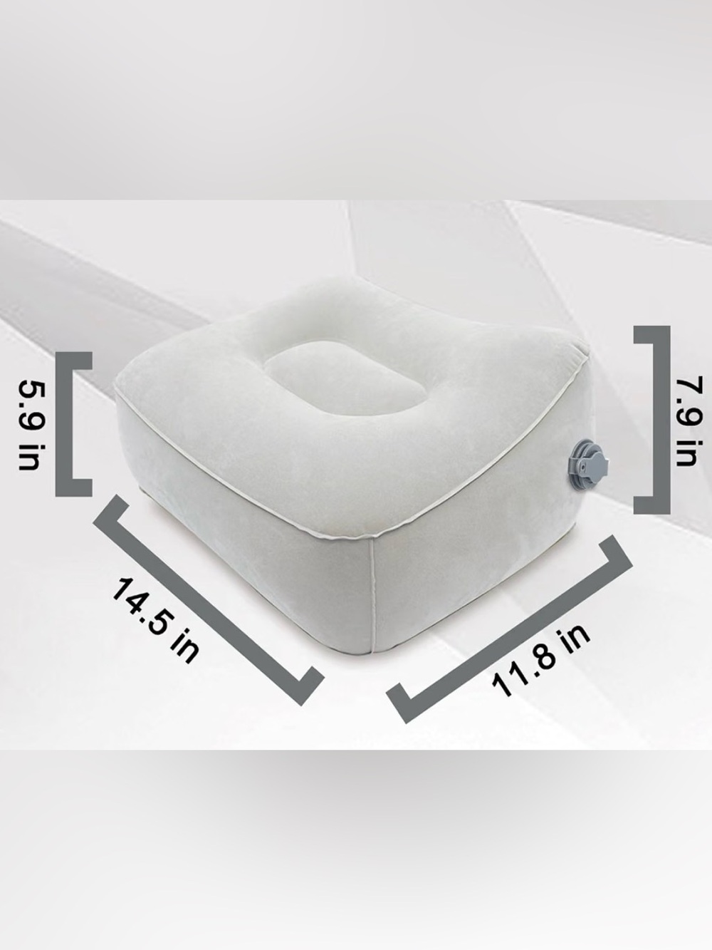 Inflatable Foot Rest Set - Gray - Picture 5 of 6